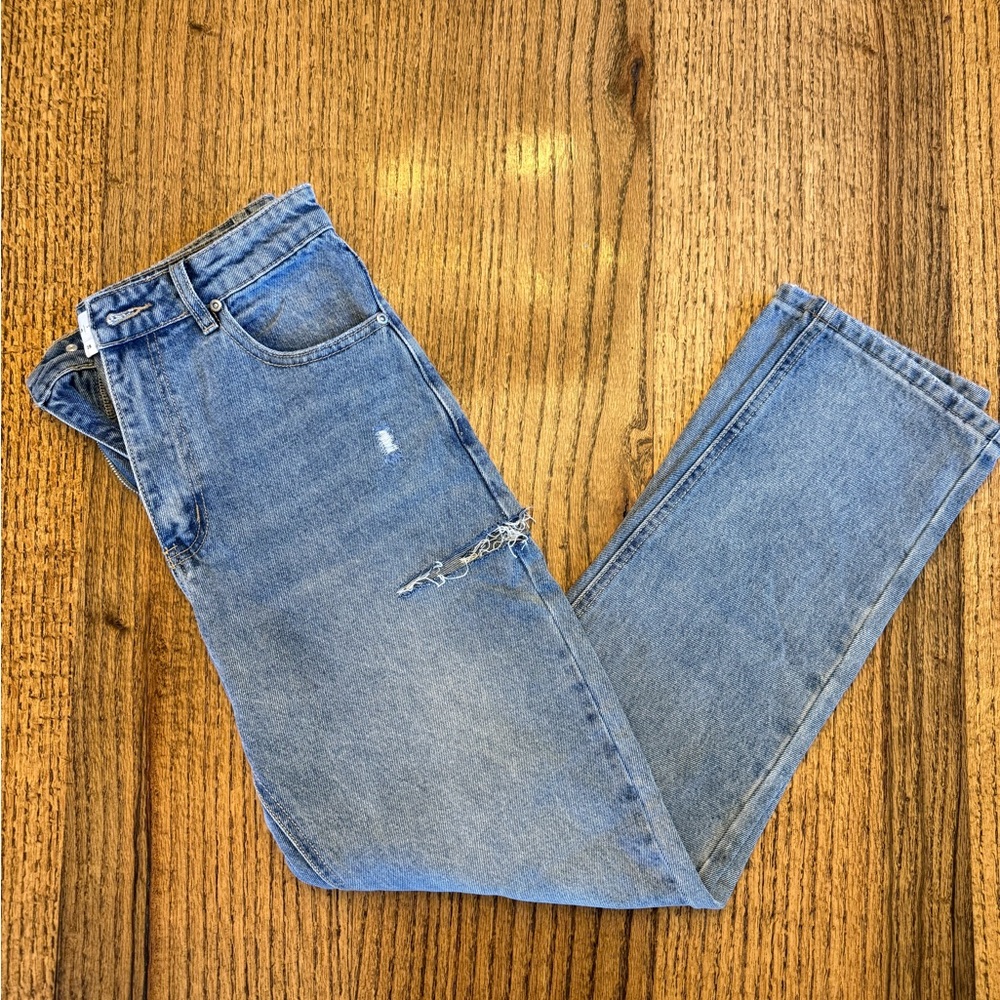 GREY LAB Light Blue Straight Jeans